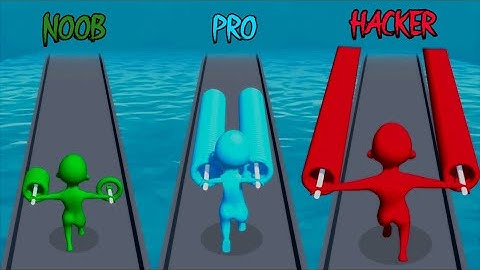 NOOB vs PRO vs HACKER - Stack Colors 2