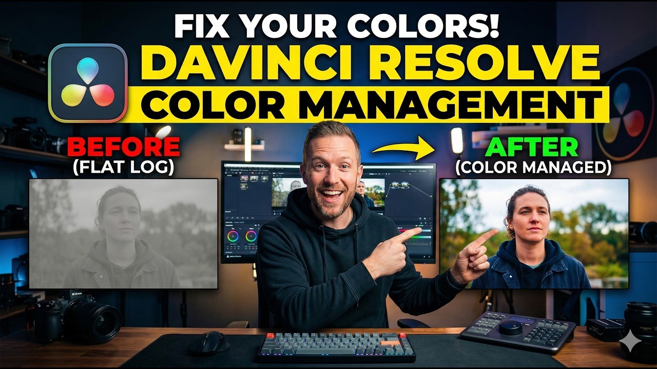 How to Set Up Color Management in DaVinci Resolve - YouTube