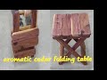 aromatic cedar folding table