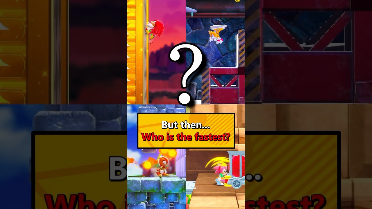 Sonic isn’t the fastest character in Superstars