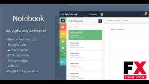 Preview Notebook - Web App and Admin Template TForest