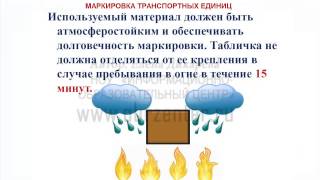 Модуль 6 1 Маркировка транспортных единиц и транспортных средств(Перевозка опасных грузов автомобильным транспортом. Фрагмент урока: