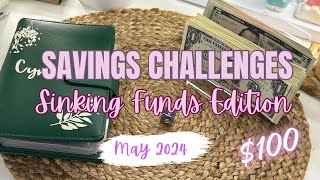 Savings Challenges for Sinking Funds | $100 | May 2024