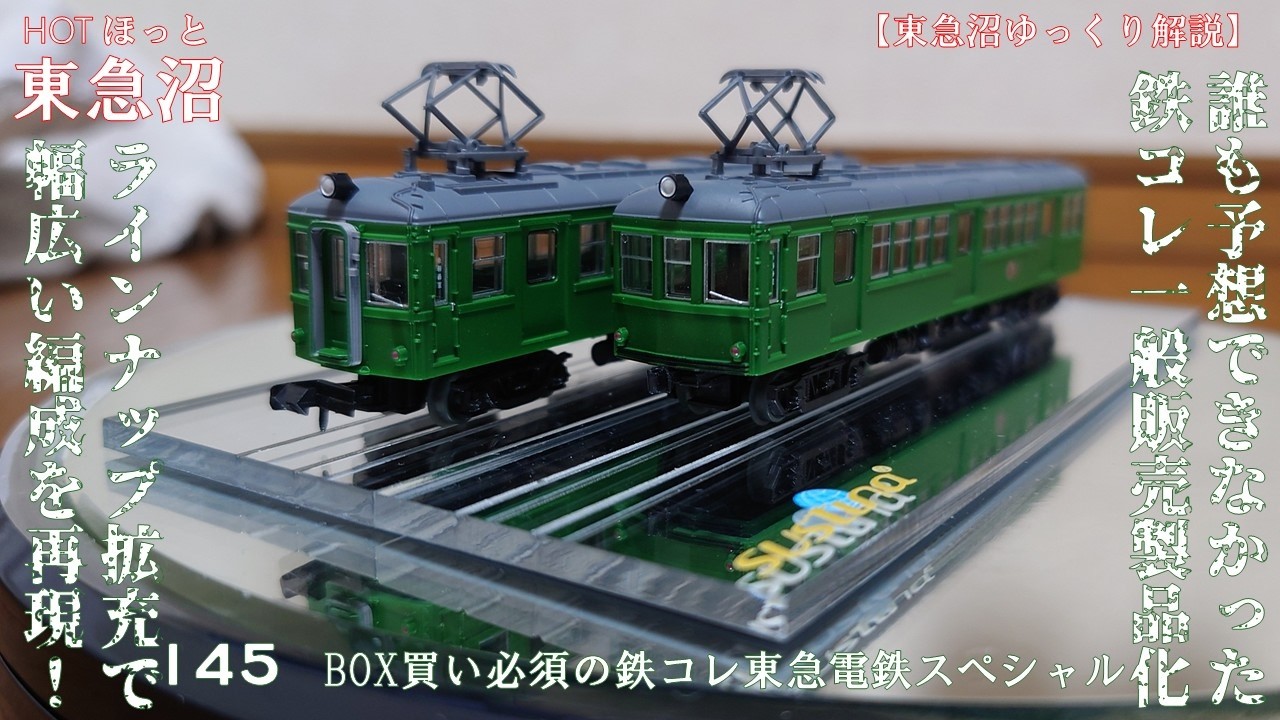 鉄道マニア必見 東急沼ゆっくり解説】HOTほっと東急沼 145 BOX買い必須の鉄コレ東急