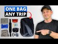 How to travel with just one bag comfort wo sacrifice