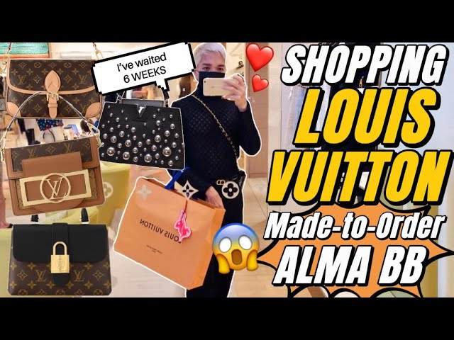 Louis Vuitton Handbag Alma BB New in Box Paris Shopping Bag Box