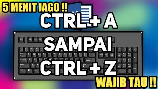 FUNGSI TOMBOL KEYBOARD KOMBINASI CTRL   A SAMPAI Z || 5 MENIT LANGSUNG FAHAM‼️