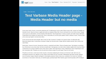 Test Varbase Media Header page   Media Header but no media   only background color   sizes