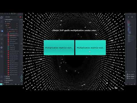 Java graphic interface for performing basic linear algebra calculations