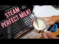 Steam perfect milk for latte art ft linea mini