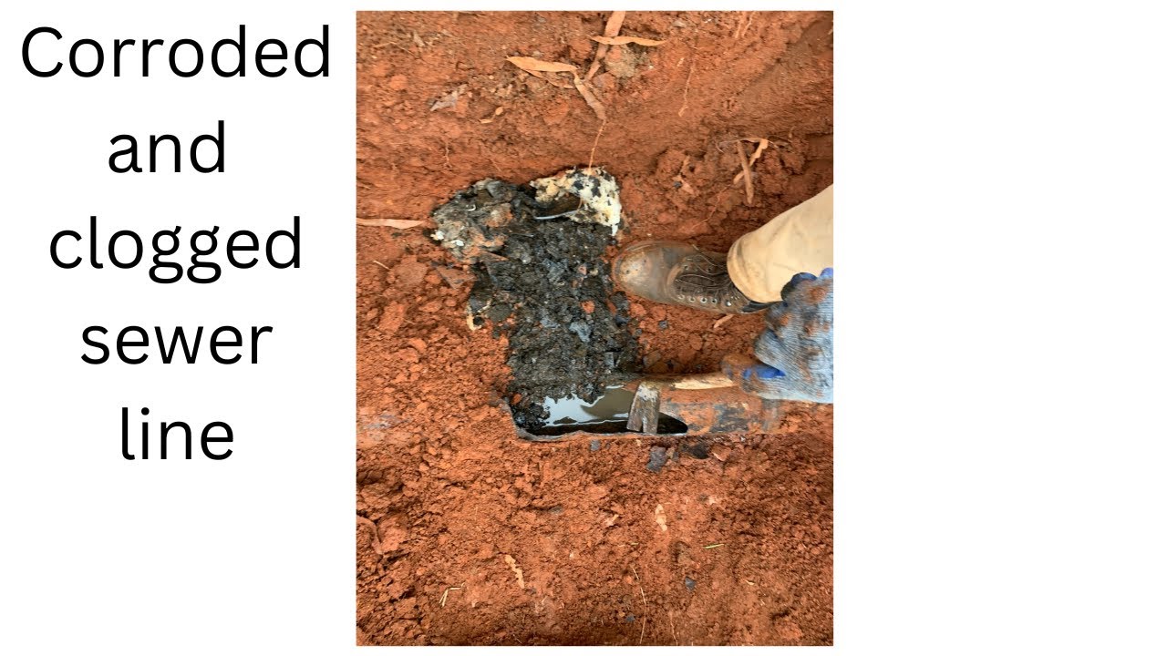 Clear a clog in a cast iron sewer line that is corroded YouTube