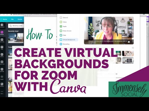 Video How To Create Virtual Zoom Backgrounds with Canva - youtube