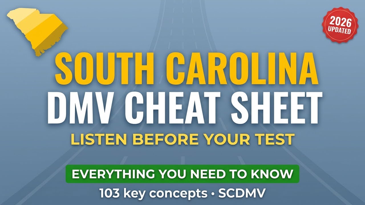Sc Permit Study Guide South Carolina DMV Permit Test 2026 — The 103 Facts You MUST Know (Full ...
