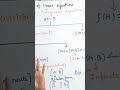JNTUH M1 Survival Trick 🔥 Linear Equations 003