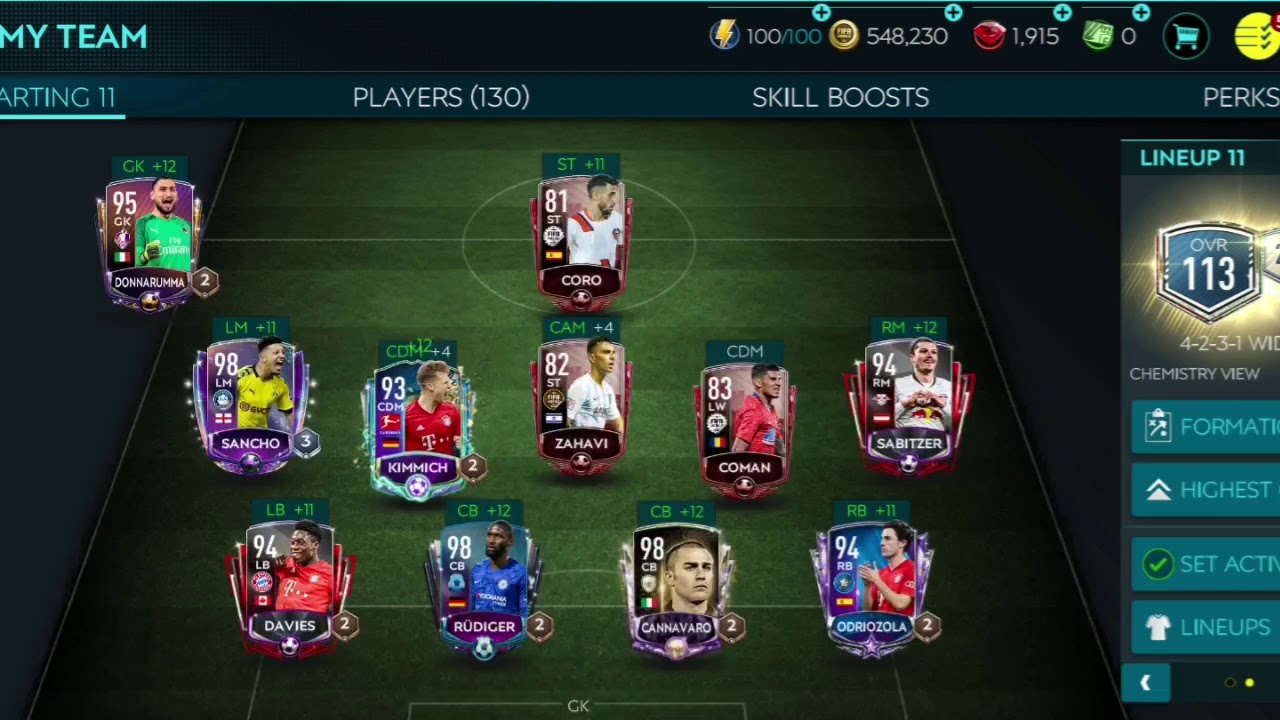 Fifa Mobile My team 2 YouTube