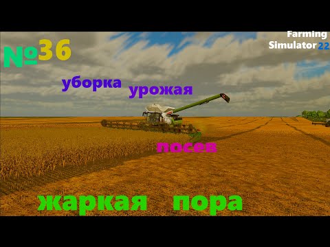 Видео: Жаркая пора:уборка урожая, посев в Farming Simulator22/фс22/прохождение