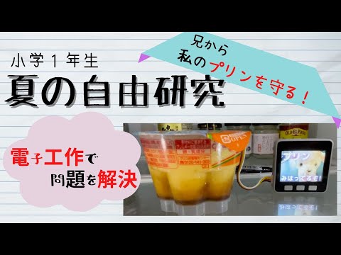 【解説編】小学１年生「夏の自由研究」：電子工作で問題解決！！ほあきー（兄）から パブロア（妹）がプリンを守る！
