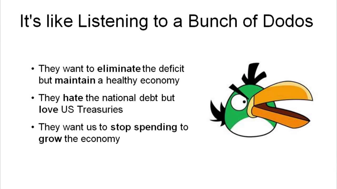 Stephanie Kelton -The  Angry Birds  Approach to Understanding Deficits in the Modern Economy