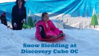 Snow Sledding at Discovery Cube OC Resimi