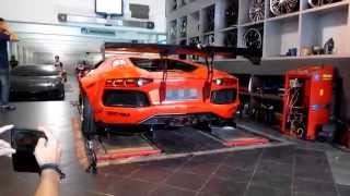 Lamborghini Aventador Liberty Walk Indonesia with FI Exhaust backfire