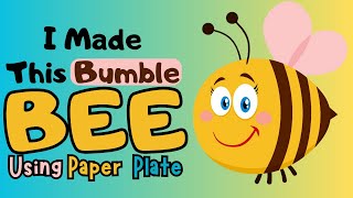 paper Plate Bumble bee Craft for KIDS | Paper Plate Crafts