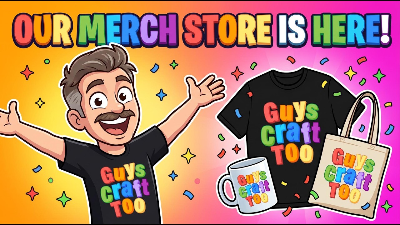 OUR MERCH STORE IS HERE! 🛍️ Guys Craft Too Merch Launch