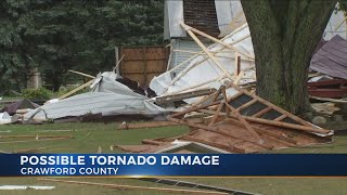 Tornado damages several homes in Crawford County, Ohio