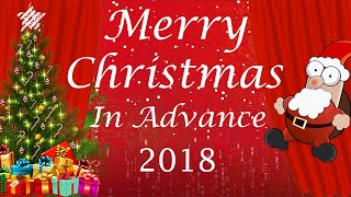 Merry Christmas xmas 2018 In Advance And Happy New Year 2019 Wishes Greetings