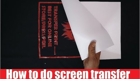 How To Do Plastisol Transfer Printing. Best Printing Method for Online Sellers.