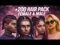 [FREE] +200 HAIR PACK | FEMALE &amp; MALE | OPTIMIZED TEXTURE | SCRIPT FIVEM |