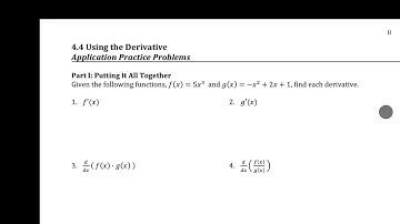 Intro to Calc Task 4.4 Examples