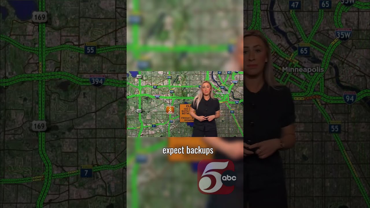 Cone Zone Sections Of I 494 Highway 100 To Close Temporarily This Weekend 