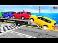 Funny Loaded Truck VS Speed Bumps – Weird Suspension & Scary Impacts – BeamNG Drive #3 🏎️