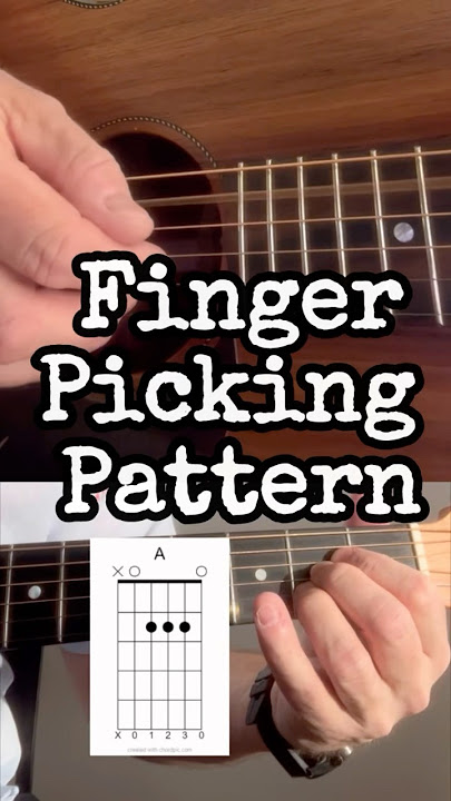Guitar finger picking pattern