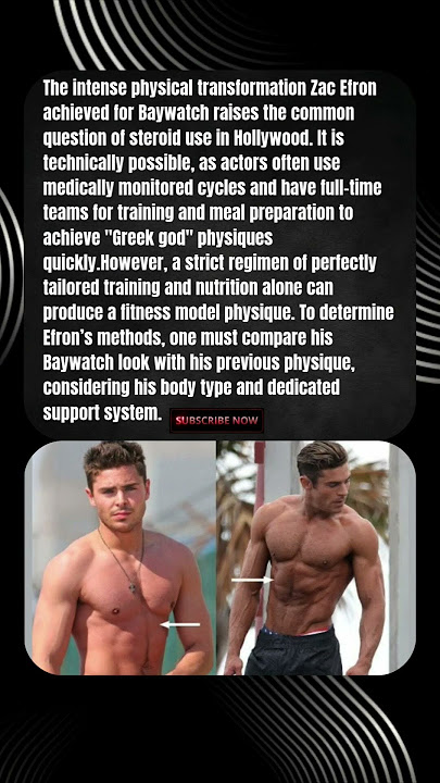 The Hollywood Lie? Debunking the Zac Efron Baywatch Physique