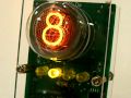 Single Tube Nixie Clock with Acrylic Case (LEDs on)