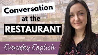 English Speaking Practice || Order at a Restaurant 🍝🥗 || Real Conversation