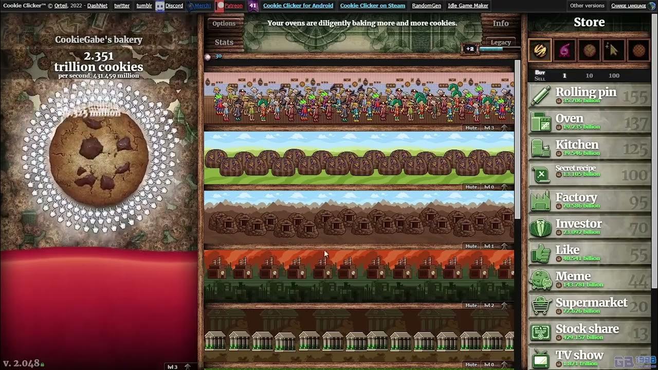 Cookie Clicker Gameplay 10 Business Day Season Youtube