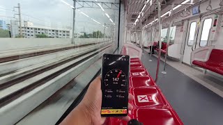 ตั้งใจจะวัดความเร็วรถไฟฟ้าสายสีแดง รถมีอาการขัดข้องวิ่งรวนๆ ช่วงหลักหก speed of SRT red line train