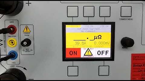 T&R Test Equipment DMO200 Micro-Ohmmeter Repair & Calibration by Dynamics Circuit (S) Pte. Ltd.