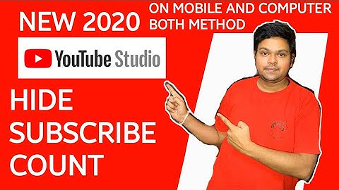 How to hide subscribers on youtube in new youtube studios 2020 in both mobile and computer.
