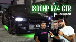 It was soo CLOSE!!!! 1800HP R34 GTR hits the track.