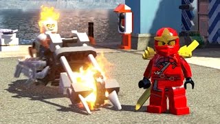 LEGO Marvel Super Heroes EXTRAS #49 - NINJAGO VS MOTOQUEIRO FANTASMA NA CORRIDA (Mods)