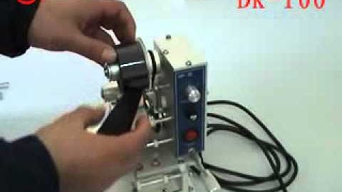 How to use manual hot stamping coding machine