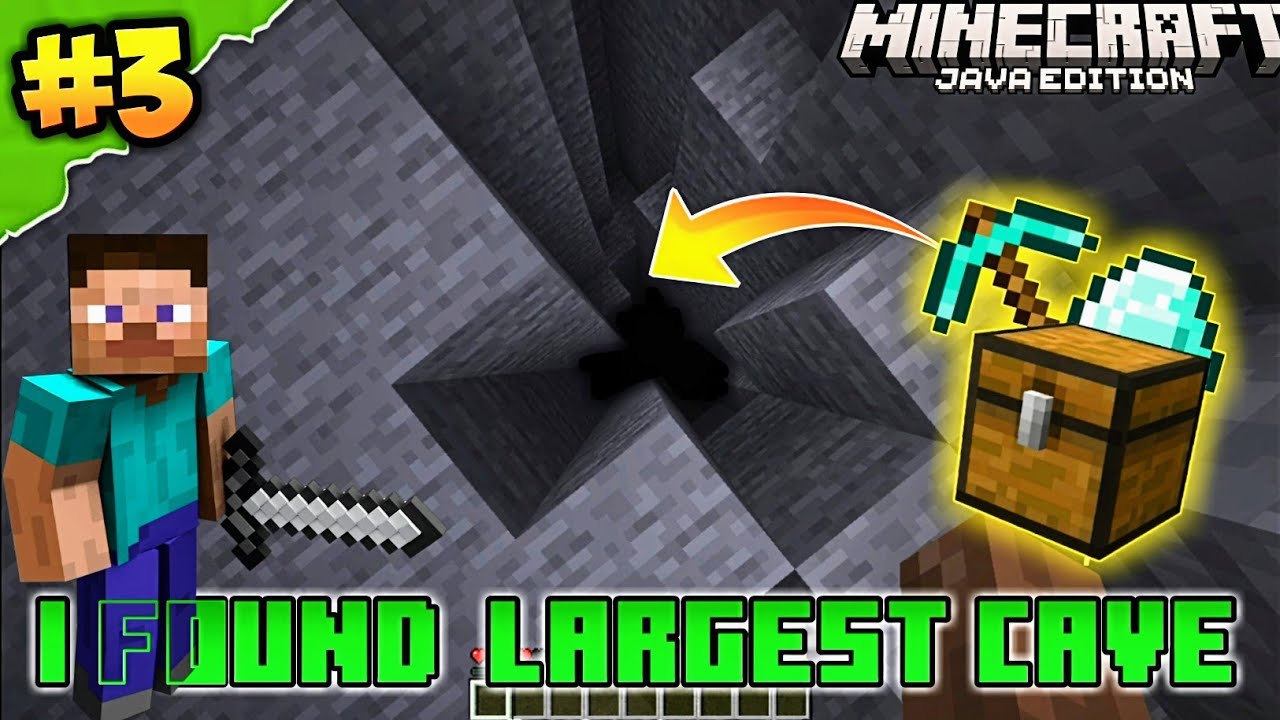 Unearthing the Largest Cave in Minecraft Java | Episode 3 - YouTube
