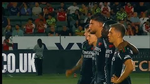 Arsenal vs Bournemouth friendly 1-1 ( pen 5-4) in california usa