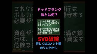 SVB破綻！ドッドフランク法とは何？米国株をやる上で学びましょう！