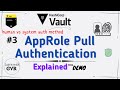 Hashicorp vault  human vs system auth methods  approle pull authentication  3