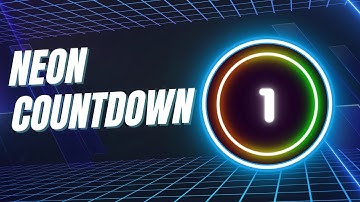 Neon Countdown A Futuristic and Exciting Timer (Royalty-Free)/Neon Light Video for Your Next Project