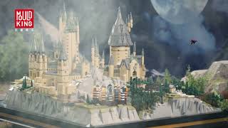 MOULD KING 22004 Movie Castle Magic School of Witchcraft and Wizardry Model Building Blocks Bricks